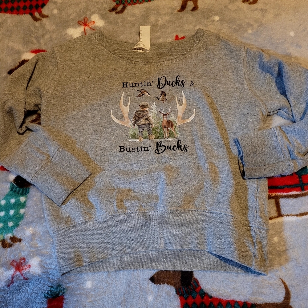 Rabbit Skins Gray Kids Sweater